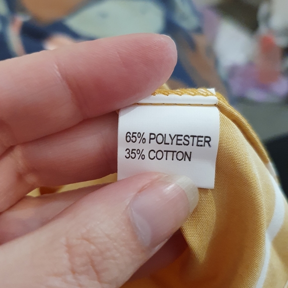 Shein size XL yellow/white stripe circle skater skirt - Picture 4 of 4